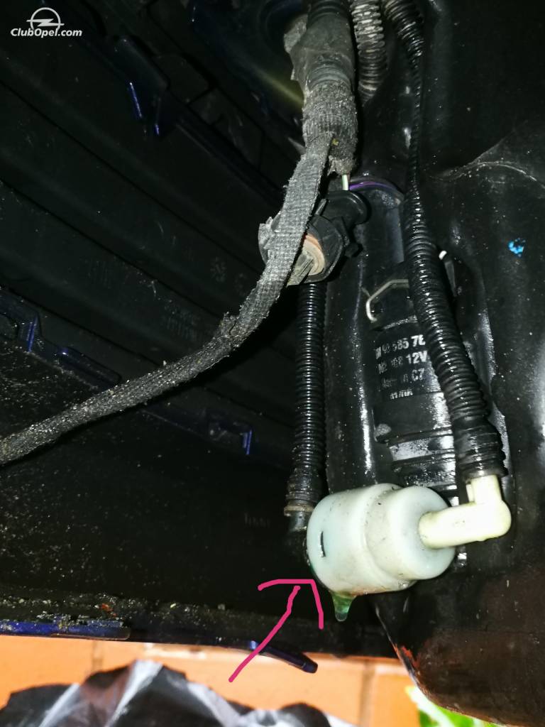 cable Sadly jet Pierdere lichid de spalare parbriz Opel Astra H1.6 benzina